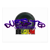 Electro för Reggae för Belgien DUBSTEP dubsmuts Vykort
