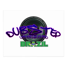 Electro för reggae för smuts för dub för Brasilien Vykort