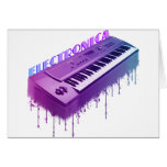 Electronica tangentbord hälsningskort