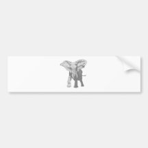 Elefant Bildekal