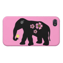 Elefant- & daisyiphone case iPhone 4 cover