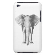 Elefant i svartvitt iPod Case-Mate fodraler