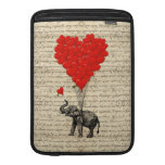 Elefant och hjärtformade ballonger rickshaw sleeves