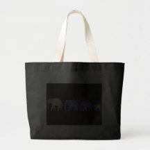 Elefanter glömmer aldrig tote bags