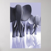 Elefanter! Print