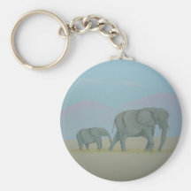 Elefantkeychain Nyckel Ringar
