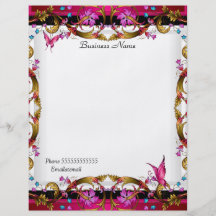 Elegant blom- guld- rosasvartfjäril custom flyer