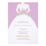 Elegant brud {lavendel} anpassade inbjudningskort