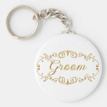 Elegant brudgum nyckelring