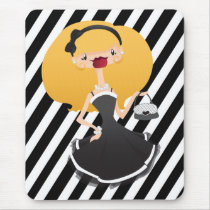 Elegant flicka musmattor