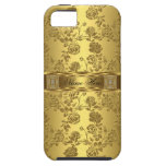 elegant flott guld- damastast blommigt för iPhone  iPhone 5 Case-Mate Skydd