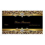 Elegant guld- Leopardsvartelegant Visitkort Mallar