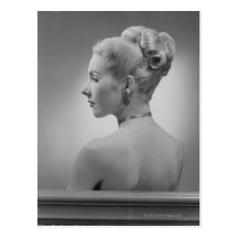Elegant kvinna vykort