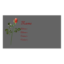 Elegant Long Stemmed rosa visitkort för KRW