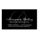 Elegant Monogram en anpassadevisitkort