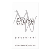 Elegant Monogram Visitkort Mallar