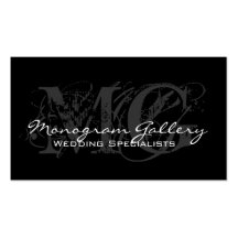 Elegant Monogramanpassadevisitkort