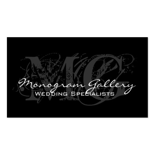 Elegant Monogramanpassadevisitkort