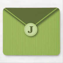 Elegant oliv personifierade Monogrammed Mousepad Mus Mattor