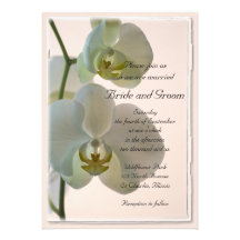 Elegant Orchidbröllopinbjudan