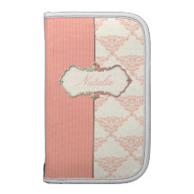 Elegant rosa damastast Planner Organizers