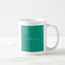 Elegant spara den blom- designen för datera kaffe kopp