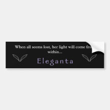 Eleganta: En roman av Fairykind bildekal 1