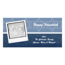 Eleganta Hanukkah fotokort