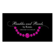 Eleganta smycken- och pärlorvisitkortar