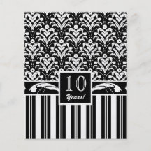 Eleganta svartvita art décodamastrandar flyg blad