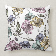 Eleganta Victorianvintageblommor kudder