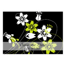 Eleganten virvlar runt och blommar visit kort