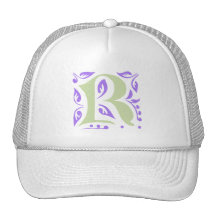 Elegantt antikt medeltida brev R Baseball Hat