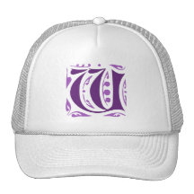 Elegantt antikt medeltida brev W Baseball Hat