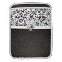 Elegantt damastast MonogramiPadfodral Sleeves För iPads