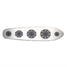 Elegantt dekorativt rundamönster. Anpassningsbar Skate Board