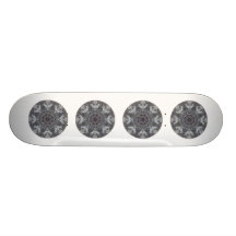 Elegantt dekorativt rundamönster. Anpassningsbar Skate Deck