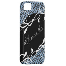 Elegantt fodral för blåttzebra tryckiPhone 5 iPhone 5 Hud
