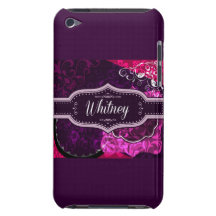 Elegantt lilapersonligfodral "Whitney ", Barely There iPod Skyddande Skydd