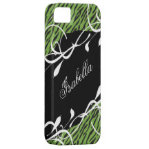Elegantt purpurfärgat fodral för zebra tryckiPhone iPhone 5 Case-Mate Skal