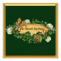 Elegantt Sts Patrick dagparty Skräddarsydda Inbjudan
