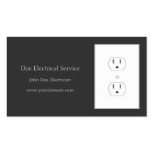 Elektriker/elektrisk leverantör/mörkt kol visit kort