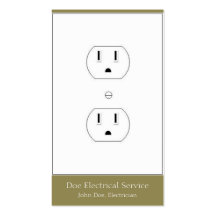 Elektriker/elektrisk leverantör/vertikala GoldBar Visitkort