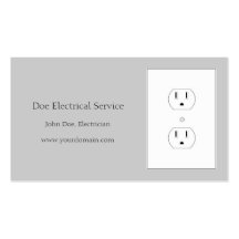 Elektriker/elektriskt leverantör/silver visitkort mallar
