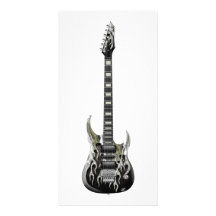 Elektrisk gitarr fotokort mall