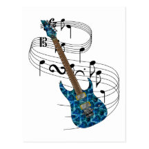Elektrisk gitarr vykort