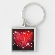 Elektrisk kärlek Keychain Nyckel Ring