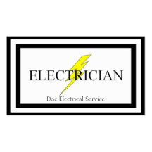 Elektrisk leverantör för elektriker visit kort