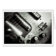 Elektriskt gitarrhälsningkort