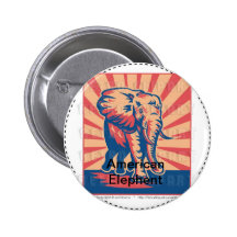 Elephent knäppas knappar med nål